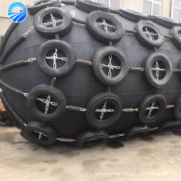 Yokohama pneumatic rubber boat dock fenders with chain and truck tyre